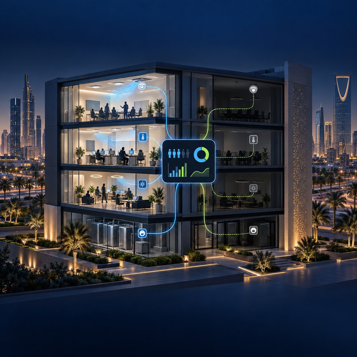 IoT energy automation — representative illustration