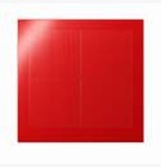 Red solar glass sample