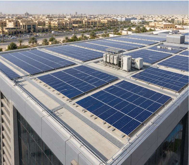 Rooftop solar PV — representative illustration